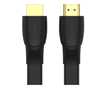 Kabel i złączka UNITEK Kabel HDMI 2.0 4K/60Hz 2m (płaski) C11063BK-2M